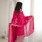 Crimson Sequin Beaded Kurta Suit