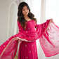 Crimson Sequin Beaded Kurta Suit