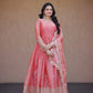 Zari Sequin Scallop Gown