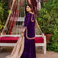 Embroidered Velvet Palazzo Suit Set