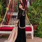 Embroidered Velvet Palazzo Suit Set