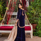 Embroidered Velvet Palazzo Suit Set