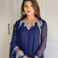 Designer Faux Georgette Embroidered Suit Set