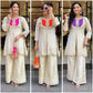 Embroidered Faux Georgette Suit Set with Dupatta