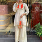 Premium Designer Khadi Cotton Co-ord Set with Mirror Work