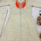 Premium Designer Khadi Cotton Co-ord Set with Mirror Work