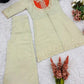Premium Designer Khadi Cotton Co-ord Set with Mirror Work