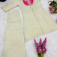 Premium Designer Khadi Cotton Co-ord Set with Mirror Work