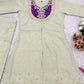 Premium Designer Khadi Cotton Co-ord Set with Mirror Work