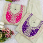 Premium Designer Khadi Cotton Co-ord Set with Mirror Work