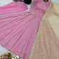 Embroidered Faux Georgette Anarkali Suit with Dupatta
