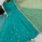 Embroidered Faux Georgette Anarkali Suit with Dupatta