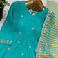 Embroidered Faux Georgette Anarkali Suit with Dupatta