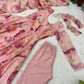 Floral Organza Taby Silk Anarkali Gown Set with Dupatta