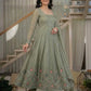 Sage Floral Sequin Anarkali
