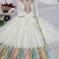 Designer Heavy Chinon Silk Embroidered Gown with Dupatta