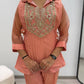 Beaded Embroidered Mosko Co-ord Set