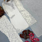 White Sequin Crepe Farshi Palazzo Suit