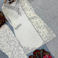 White Sequin Crepe Farshi Palazzo Suit