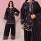 Black Heart Embroidered Farshi Salwar Set