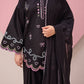 Black Heart Embroidered Farshi Salwar Set