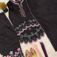Black Heart Embroidered Farshi Salwar Set