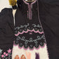 Black Heart Embroidered Farshi Salwar Set