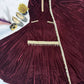 Velvet Embroidered Festive Lehenga Set