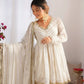 Embroidered Mal Chanderi Sharara Set with Dupatta