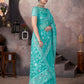 Aari Embroidered Net Saree