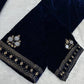 Velvet Mirror Work Designer Suit Set