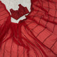 Red Sequin Faux Georgette Saree