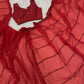 Red Sequin Faux Georgette Saree