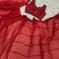 Red Sequin Faux Georgette Saree