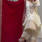 Embroidered Chinnon Silk Suit Set with Dupatta
