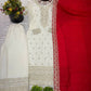 Embroidered Chinnon Silk Suit Set with Dupatta