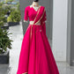 Pink Roman Silk Lehenga with Mirror Blouse