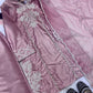 Mauve Embroidered Crepe Silk Kurta Set
