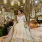 Ivory Vichitra Silk Anarkali Set with Dupatta