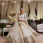 Ivory Vichitra Silk Anarkali Set with Dupatta