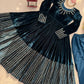 Velvet Embroidered Anarkali Set