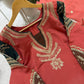 Coral Chanderi Kurta Palazzo Set with Dupatta