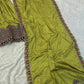 Mehendi Green Bandhani Gaji Silk Lehenga