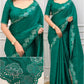 Cutwork Embroidered Korean Tussar Saree