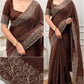 Kashmiri Embroidered Chiffon Saree