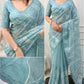 Ivory Turkish Organza Saree
