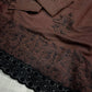 Mul Chanderi Saree with Black Lace Border