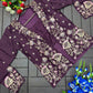 Wine Crepe Satin Saree with Embroidered Jacket