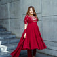 Designer Roman Simmer Silk Embroidered Gown Set