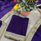 Shimmer Satin Silk Saree with Sequin Border